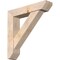Ekena Millwork Traditional Slat Smooth Bracket w/ Offset Brace, Douglas Fir, 7 1/2"W x 36"D x 36"H BKT0806X36X36TRA06SDF - alternate 1